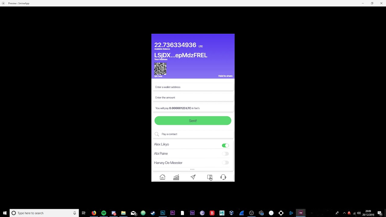 Crypto Wallet App Design