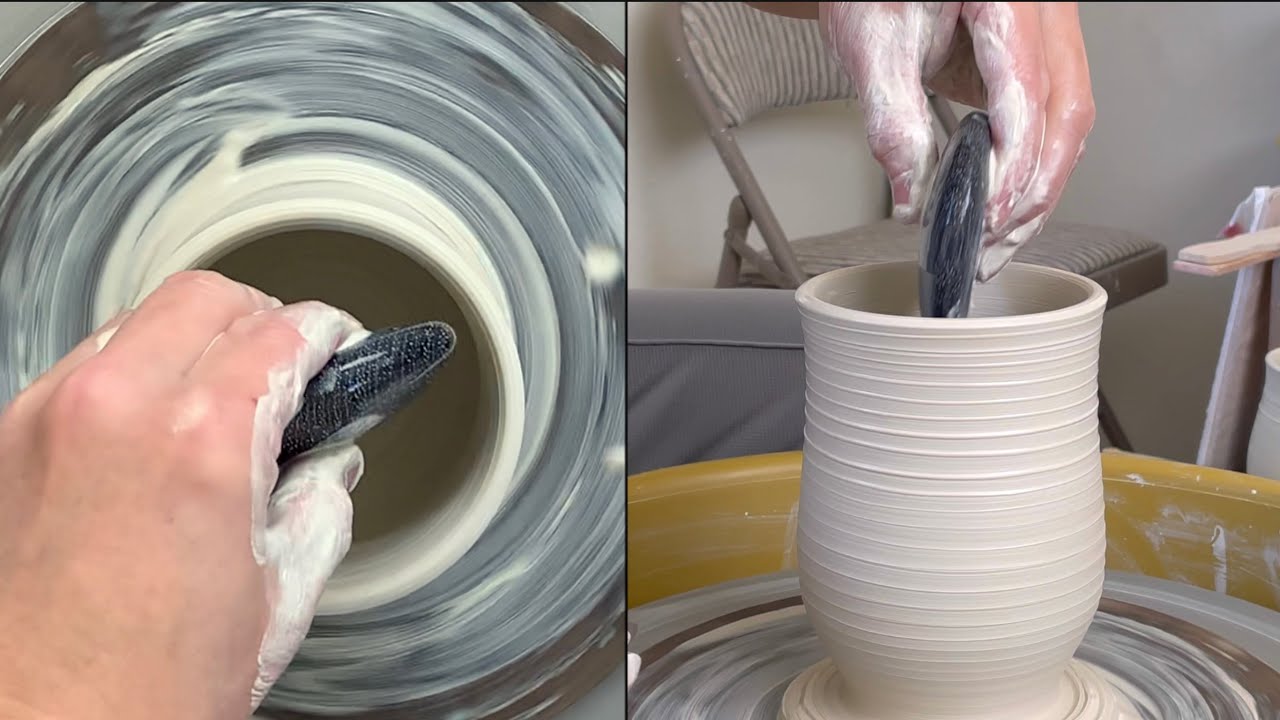 543. Using a 3” Round Rib to Throw a Perfect Round Mug with Hsin-Chuen Lin 林新春 圓形馬克杯拉坯示範