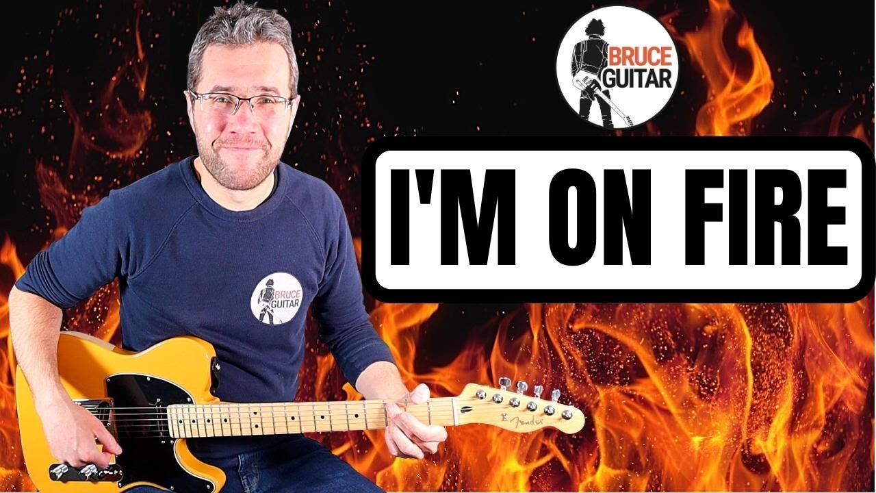 Bruce Springsteen - I'm On Fire guitar lesson