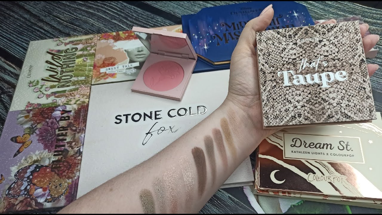 COLOURPOP✨Палетки теней:COLD FOX Stone,Taupe, Dream St.,Sweet Talk,Midnight Masquerade✨моя коллекция