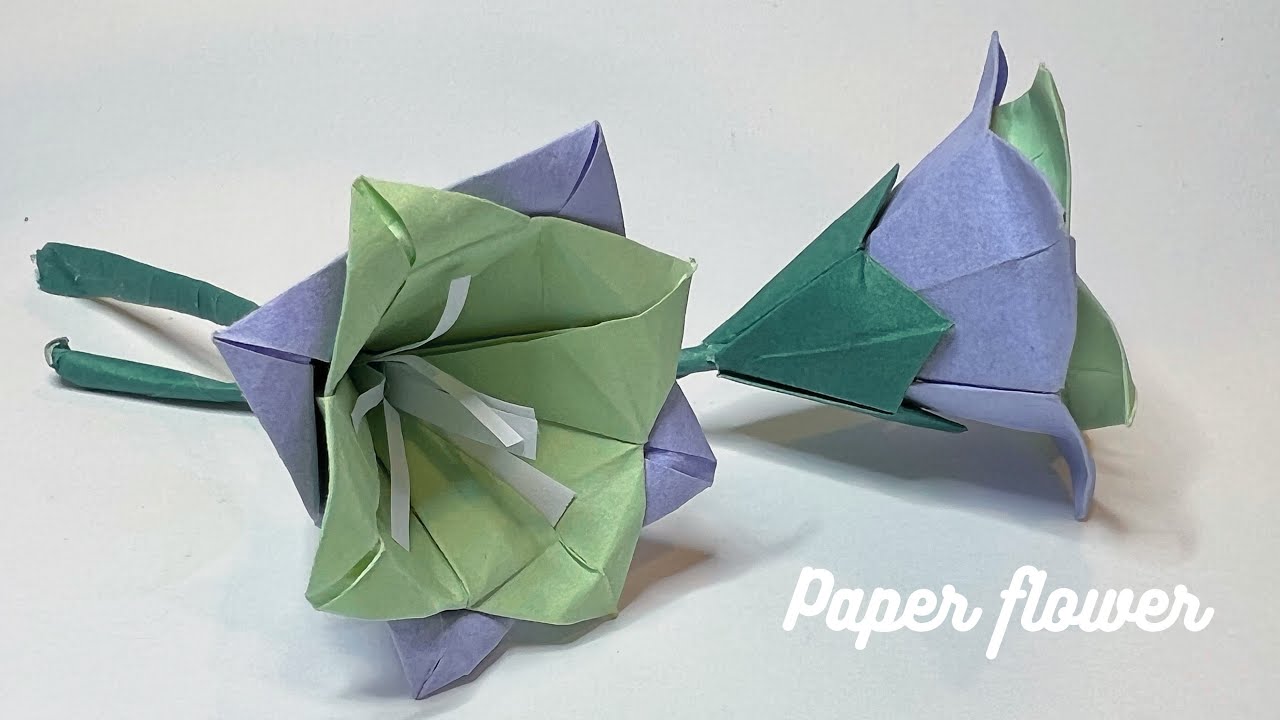 Make Your Own Bell Flowers at Home - Origami Bell flowers