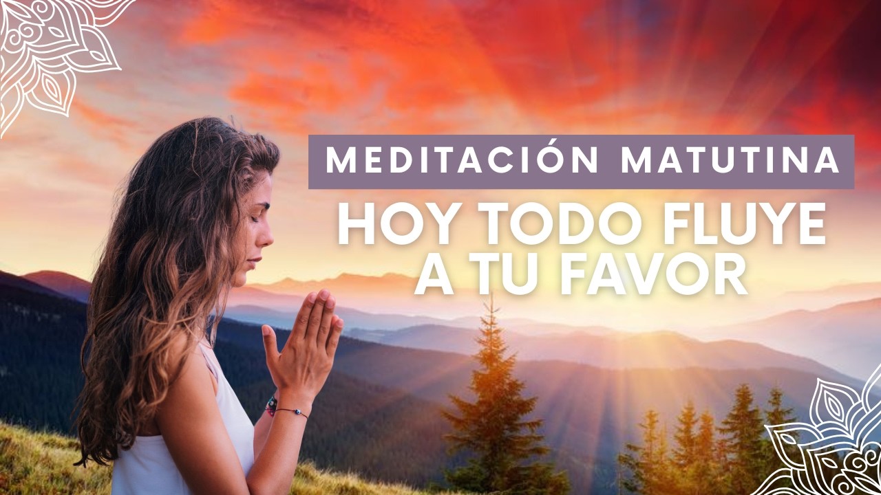 MEDITACIÓN MATUTINA PARA UN DÍA POSITIVO.|Hoy todo fluye a tu favor