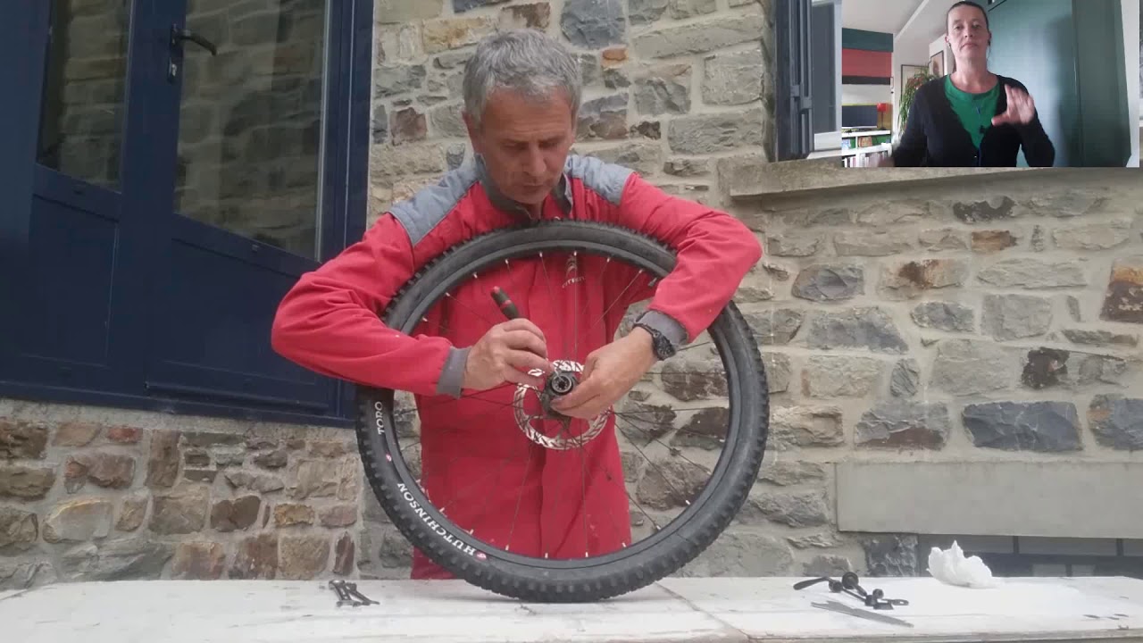 video démontage roulement de roue VTT, LSF.