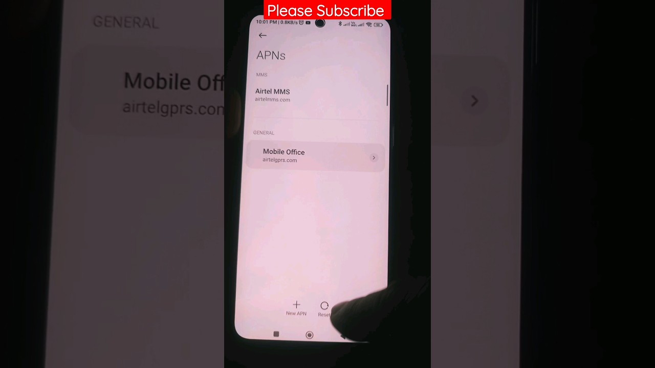 how to reset APN (access point name) of your service provider 📲#youtubeshorts #apn