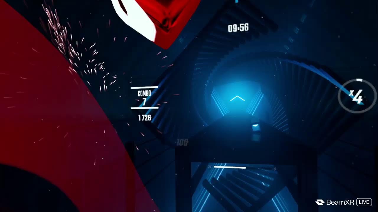 playing beat saber!!!