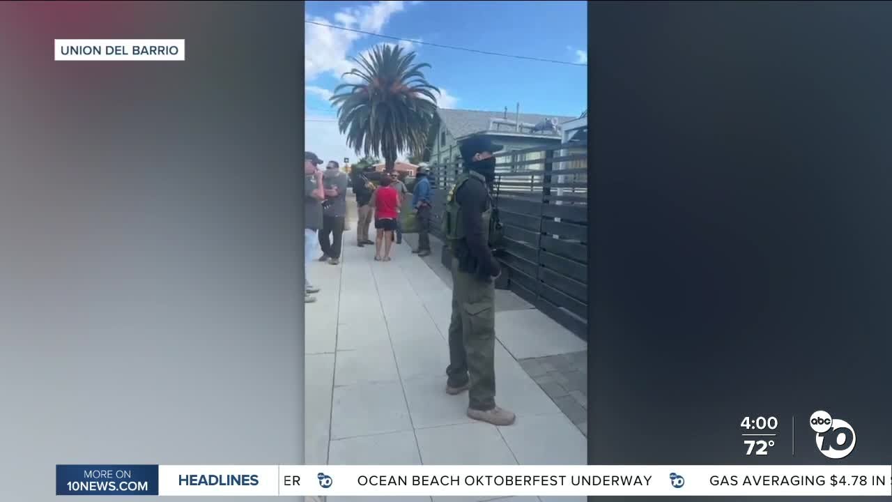 Federal immigration activity in parts of San Diego