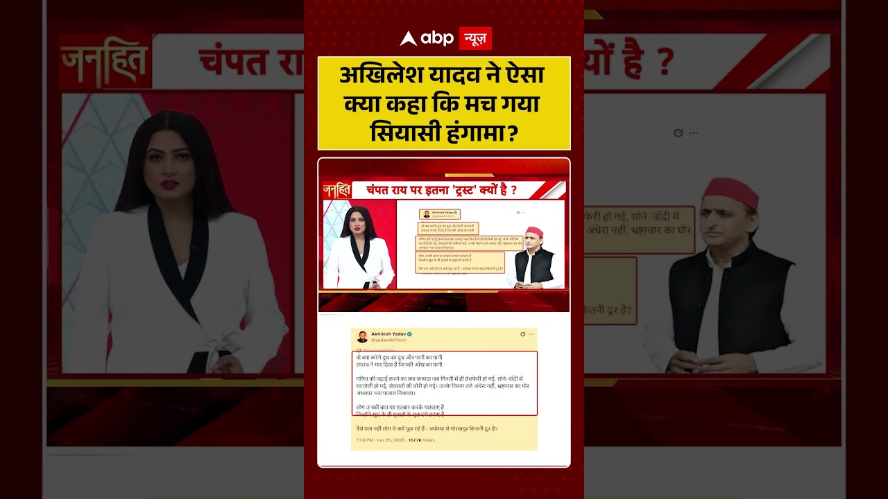 Chitra Tripathi On UP Politics : Akhilesh Yadav ने ऐसा क्या कहा कि मच गया सियासी हंगामा? | #viral