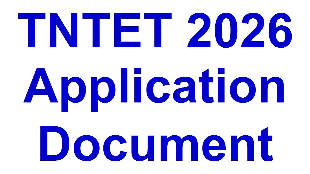 TNTET 2026 Application Document