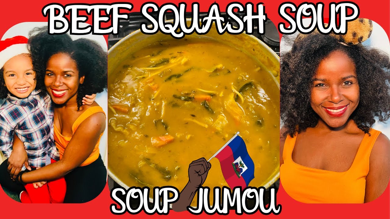 Beef Butternut Squash Soup (Soup Joumou) 🎉✨ #SoupSeason #HaitianRecipes