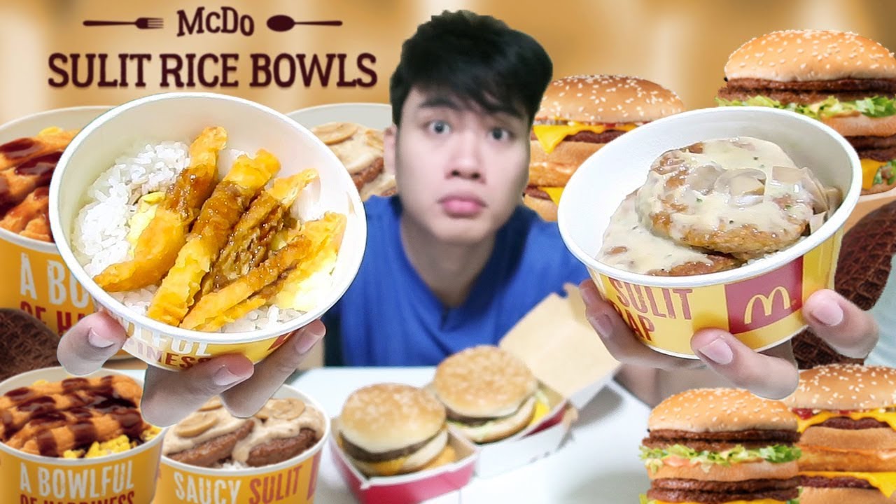 MCDONALD'S CHICKEN KATSU & MUSHROOM PEPPER STEAK (TASTE TEST) + BAGONG BURGERS SA SECRET MENU!!