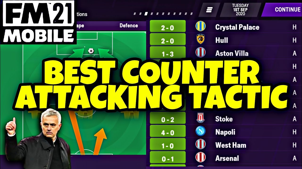BEST COUNTER ATTACKING TACTIC (4-2-3-1) - Football Manager 2021 MOBILE