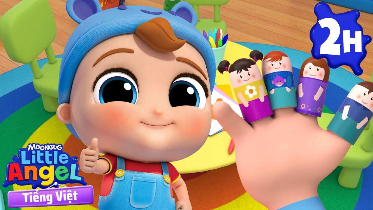 Gia Đình Ngón Tay | Bé Học Màu Sắc | Bài Hát Thiếu Nhi từ Little Angel