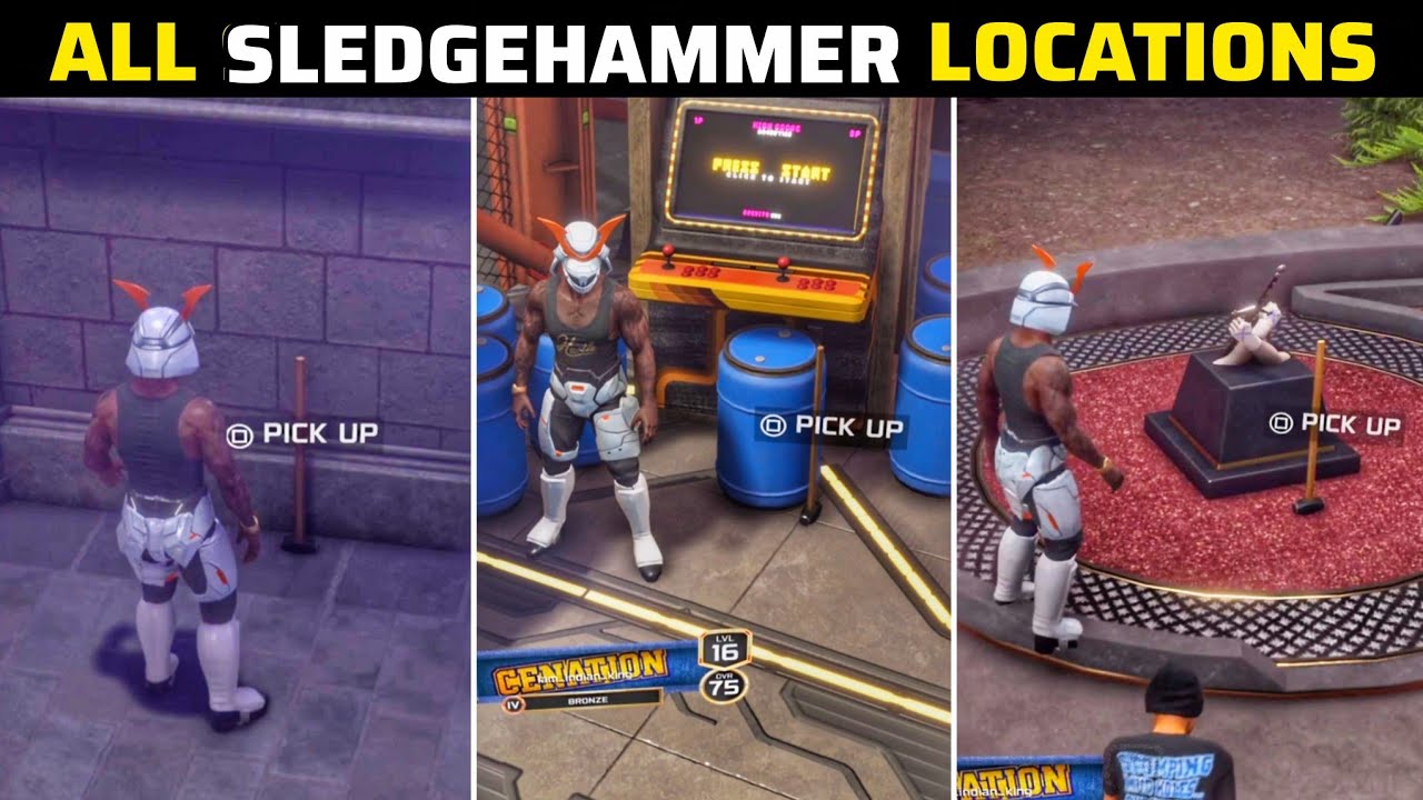WWE 2K25 | All Sledgehammer Locations | The Hammer of Hammers Quest | The Island Mode