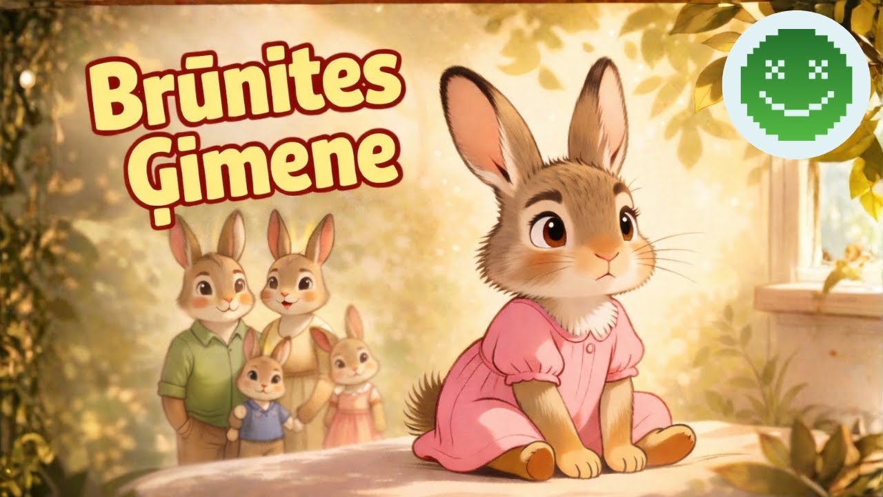 Animēts stāsts bērniem Latviešu valodā - Brūnītes ģimene - pamācošs stāsts bērniem