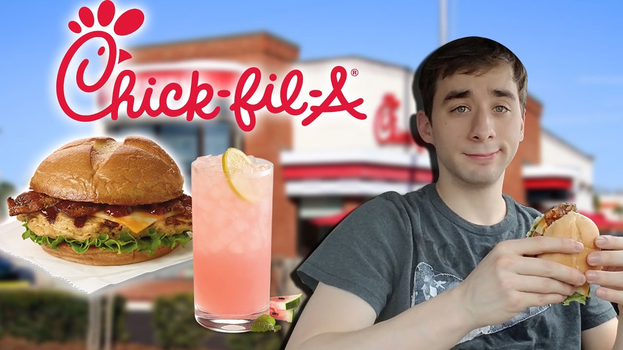 Chick-Fil-a Smokehouse BBq Bacon Sandwich & Watermelon Mint Lemonade- Food Review #238