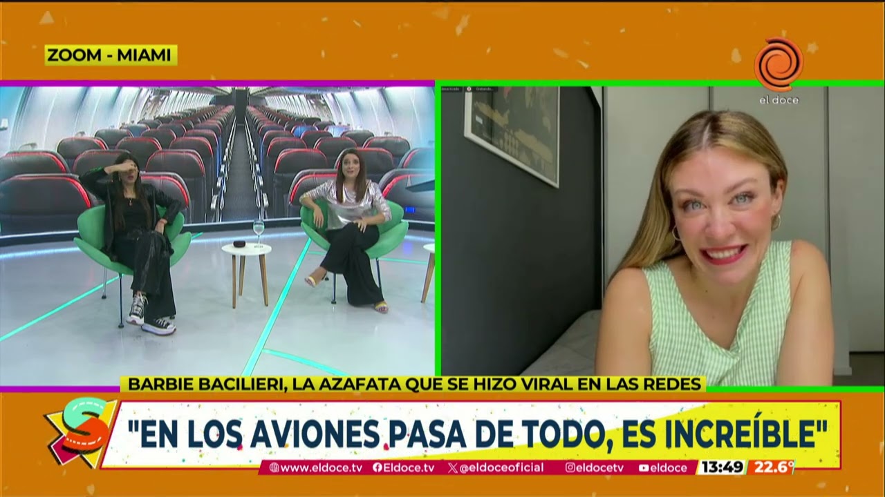 Barbie, la azafata que se hizo viral en redes contando sobre su profesión