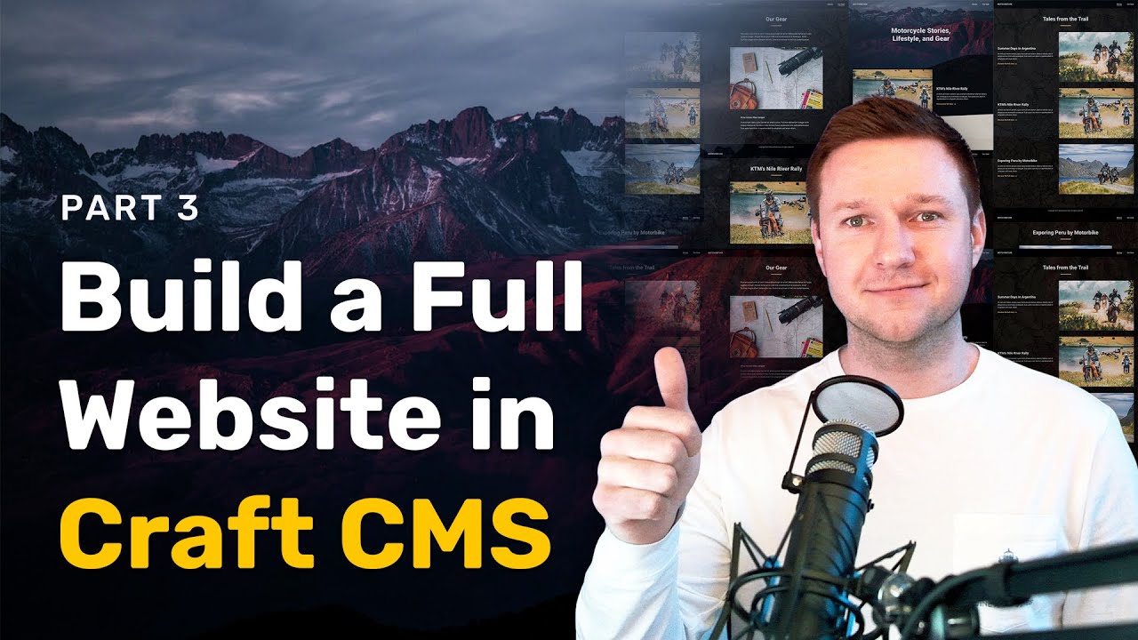 Craft CMS Tutorial - Full Website (Part 3) - Channels, reusable components, and image sliders