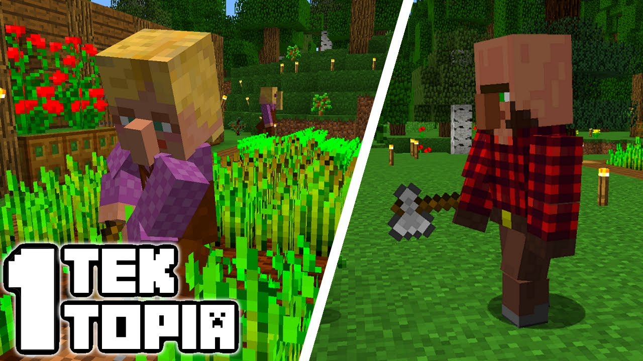 ELK&Eacute;PESZTŐ FALUSIAK! - Minecraft - Tektopia #1