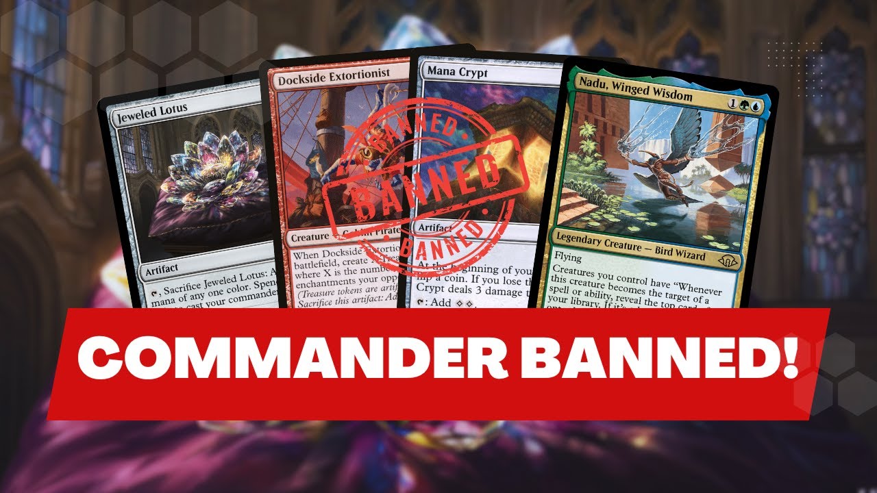 MTG COMMANDER SHAKEUP!  Mana Crypt and Jeweled Lotus BANNED?