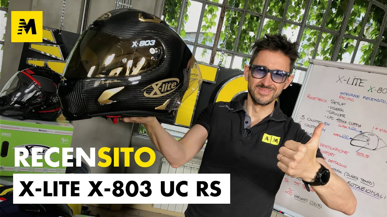 X-Lite X-803 UC RS. Recensione casco racing-stradale ultra carbon