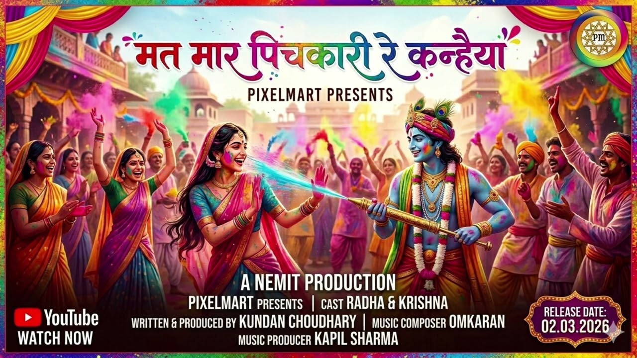 मत मार पिचकारी रे कन्हैया | PIXELMART | KUNDAN CHOUDHARY |   #holi #holispecial #song #trending 
