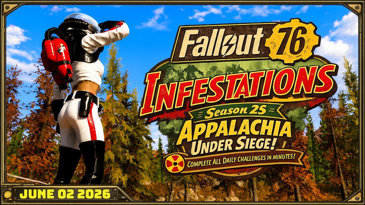 Выполняем все ежедневные испытания за минуты! Fallout 76 &mdash; вторник, 2 июня 2026 г.