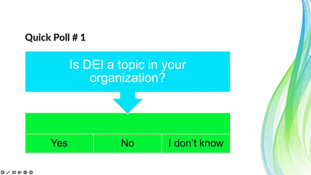 DEI Webinar - Diversity, inclusion & Equity at work