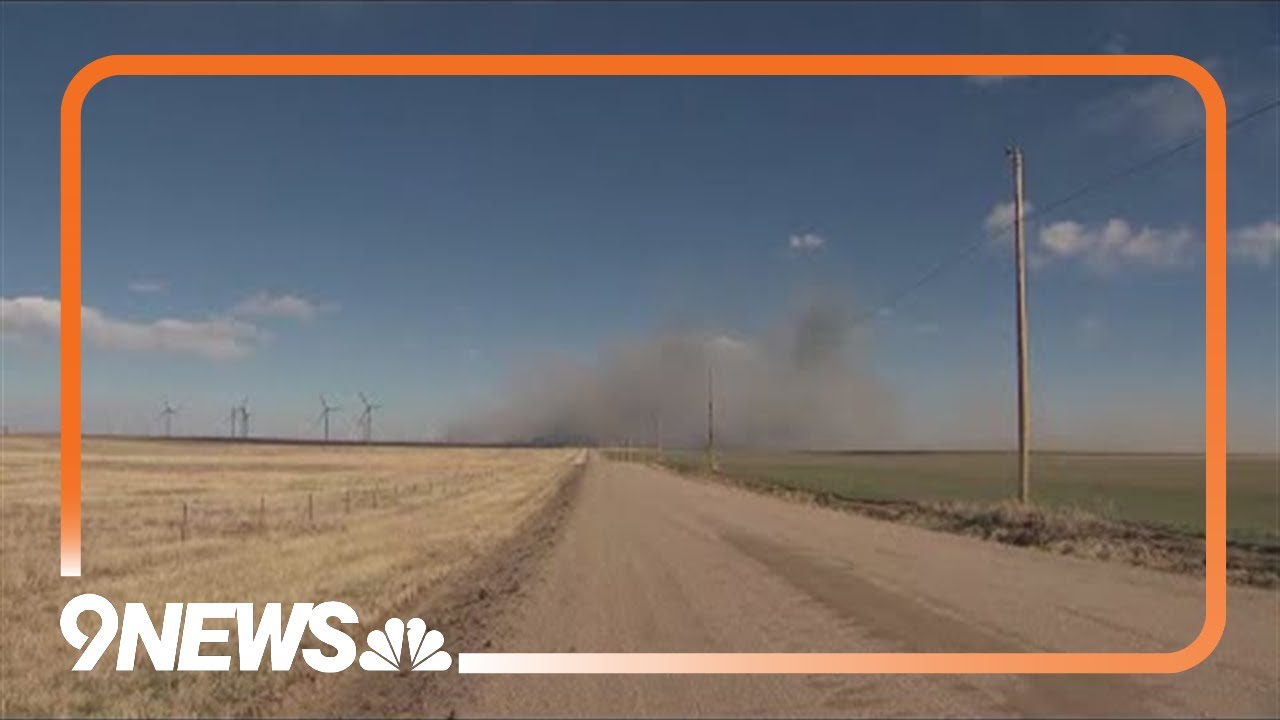 Crews mopping up large wildfire in Elbert County