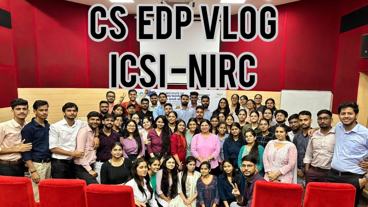Company secretary EDP VLOG | ICSI -NIRC | What you need to know !#companysecretary #cs #vlog