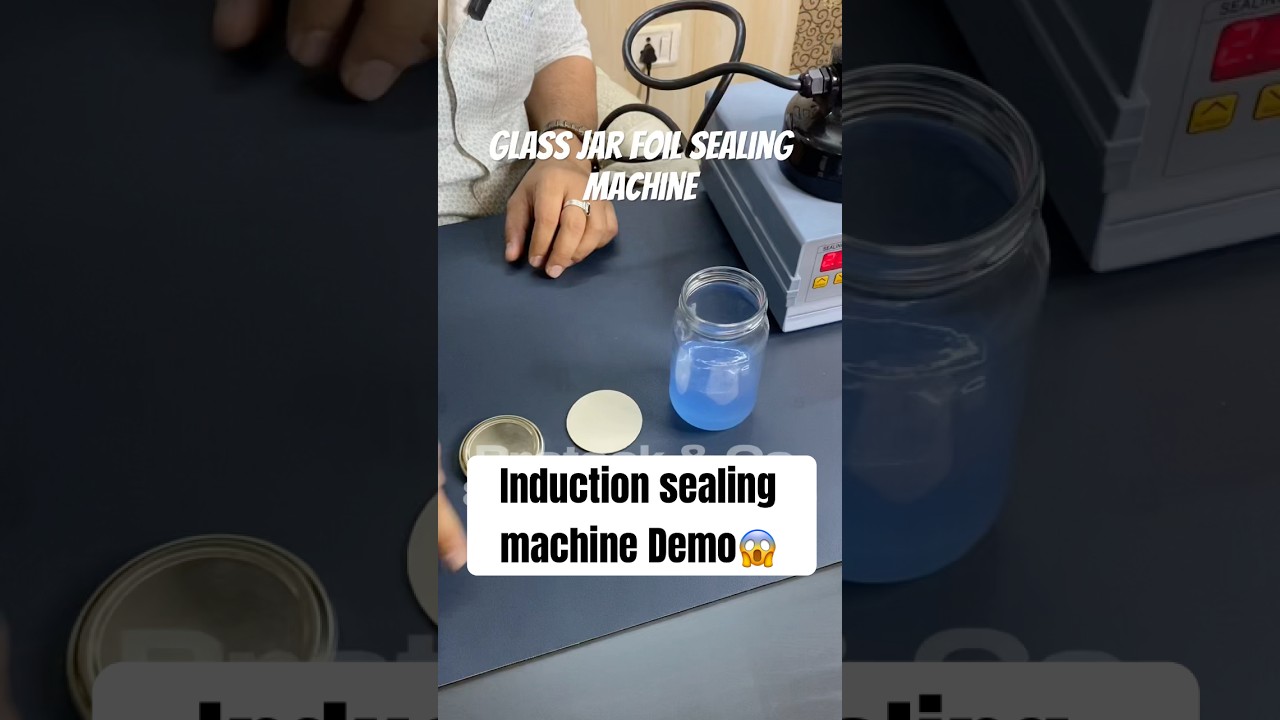How to Use Induction Sealer for Liquid Products | Glass/Plastic Jar Sealing Tutorial #sealingmachine