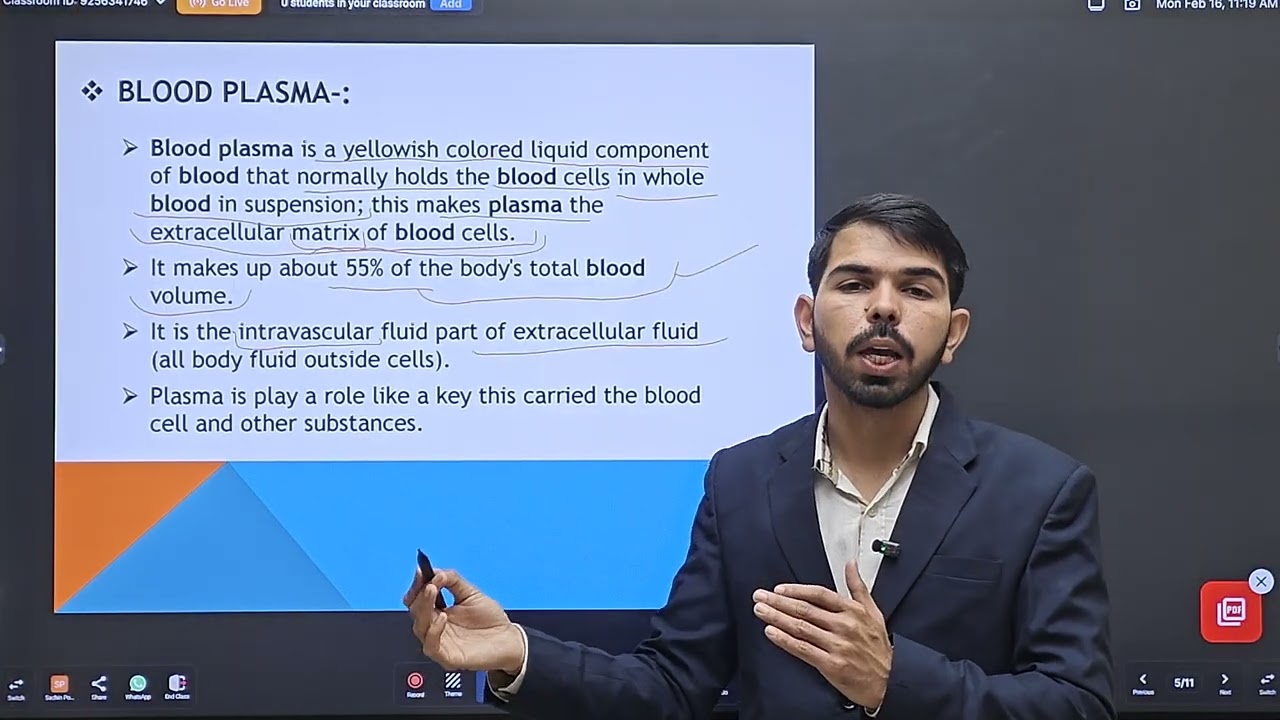 3rd Lecture Hematology (Blood Plasma)