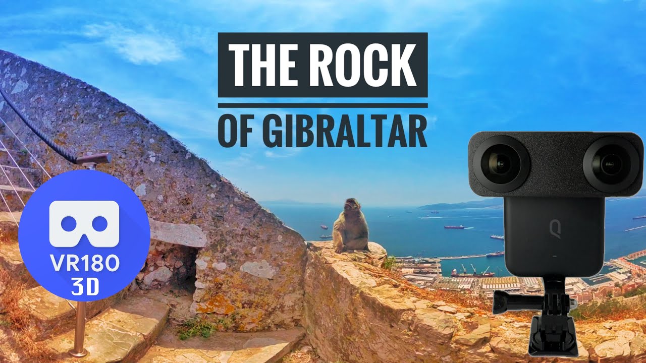 [8K][VR180 3D] Exploring the Rock of Gibraltar (Meta Quest 3 optimised)