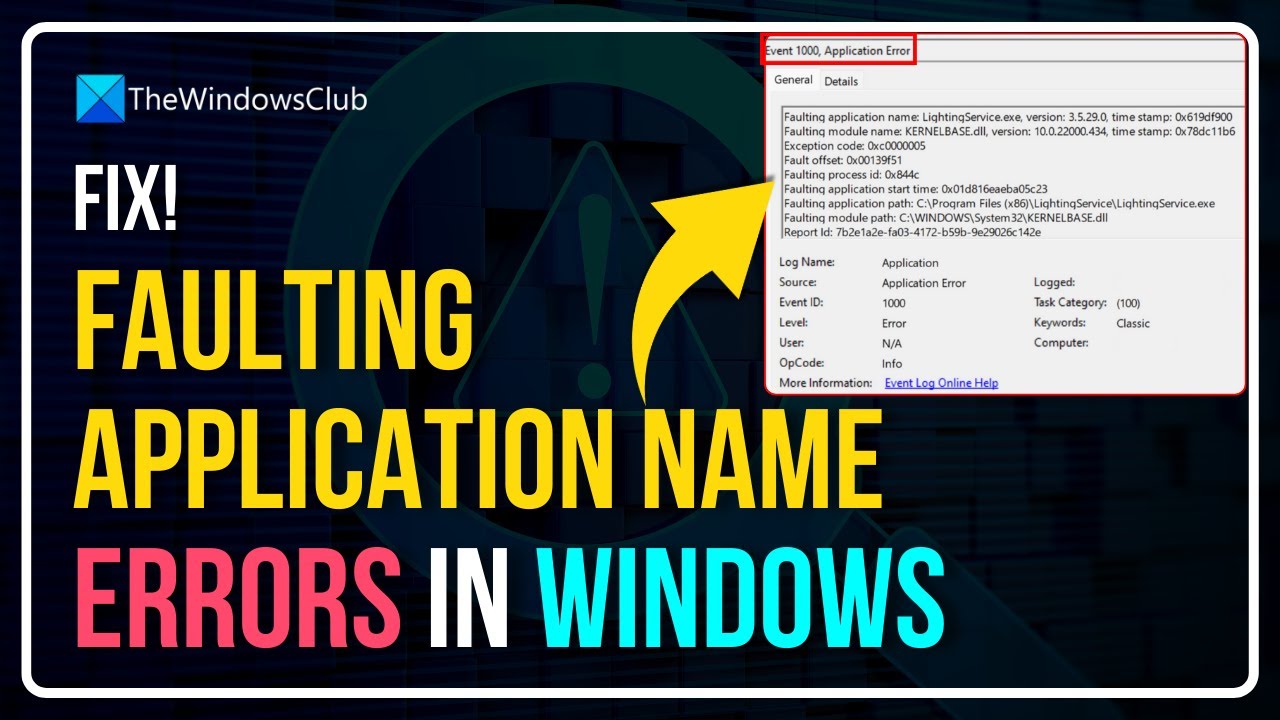 How to fix Faulting application name errors in Windows 11
