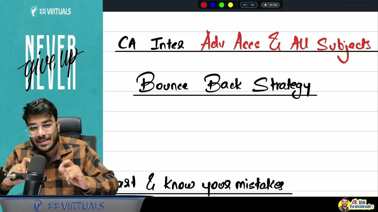 How to Restart & Bounce Back | Adv Accounts & All Subjects Strategy | CA Aakash Kandoi