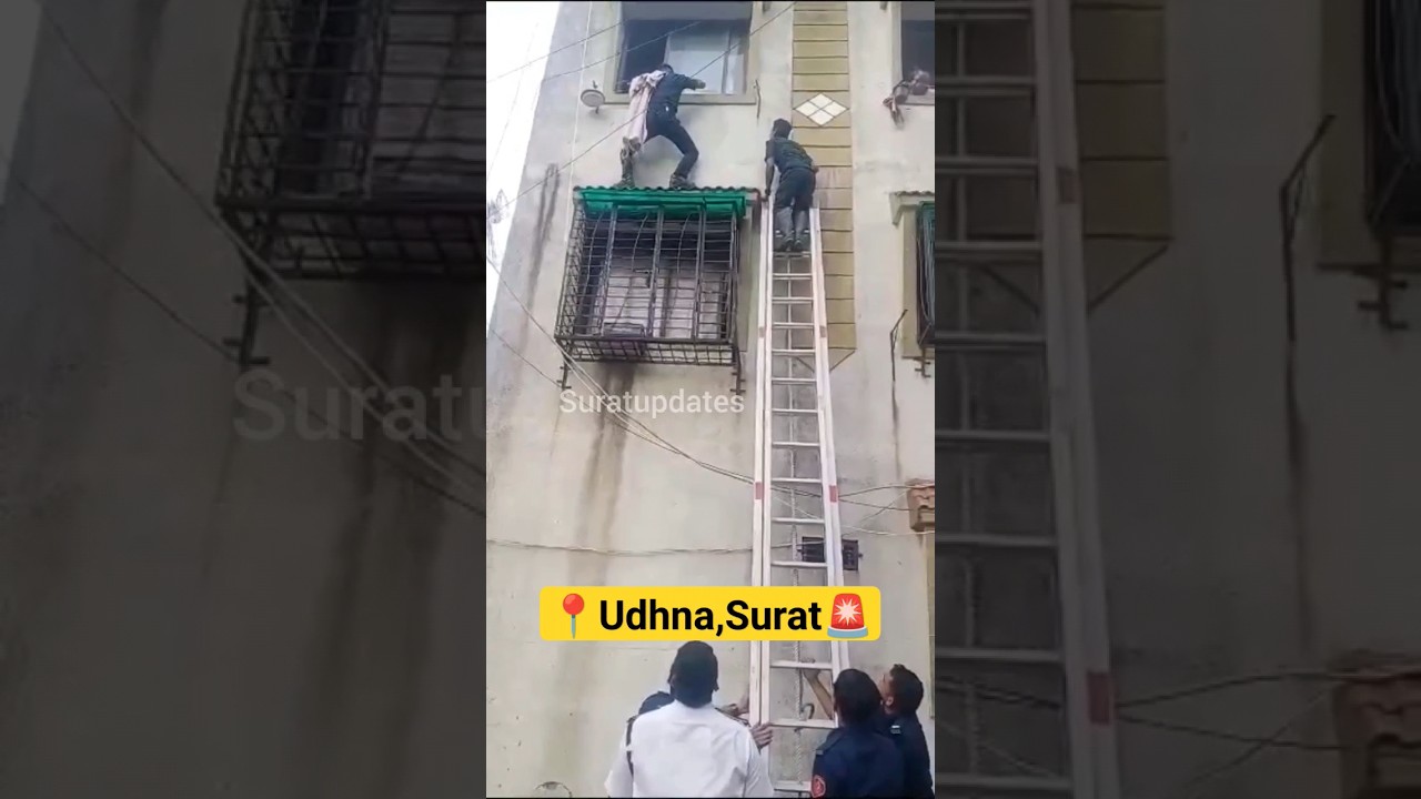 Commendable work by Surat fire Department🙏 #shorts #surat #fire #firebrigade
