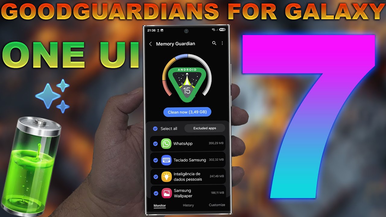 🛑📊🔋COMO INSTALAR O PODEROSO GOOD GUARDIANS na ONE UI 7 ⬇️(Exclusivo P/ Samsung) #s25ultra #oneui7