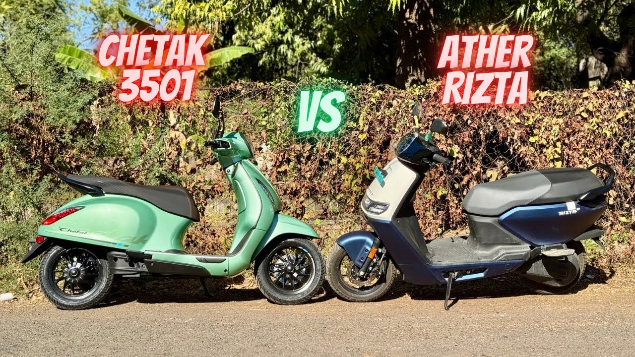 New Bajaj Chetak 3501 Vs Ather Rizta Z Comparison | 2025 Rizta Vs Chetak 3501