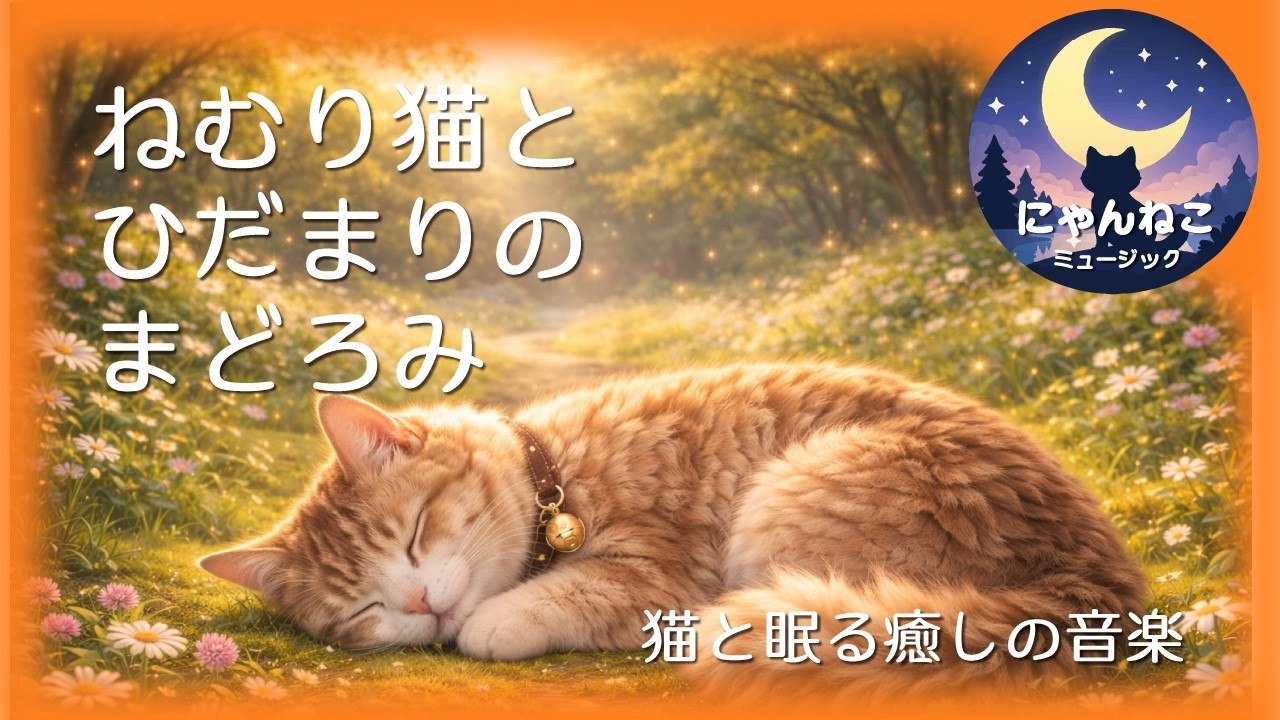 Sleepy Cat & Sunlit Doze | 1 Hour Relaxing Sleep Music｜ねむり猫とひだまりのまどろみ｜1時間ループ癒しBGM