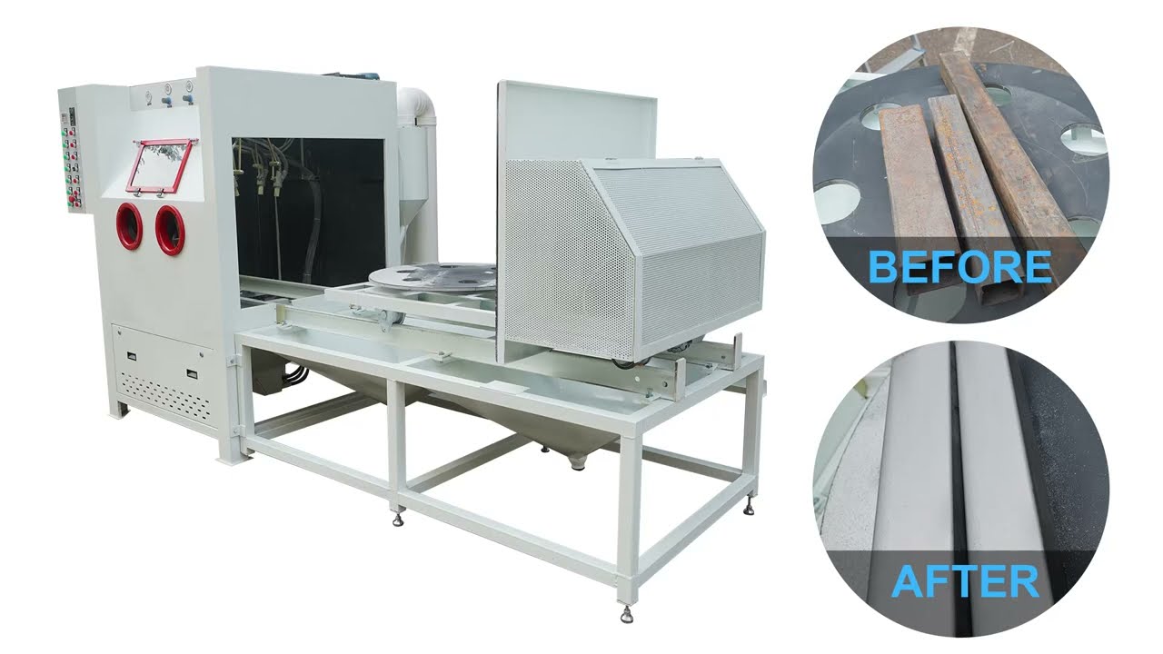 Automatic Sandblasting Machine With Turntable