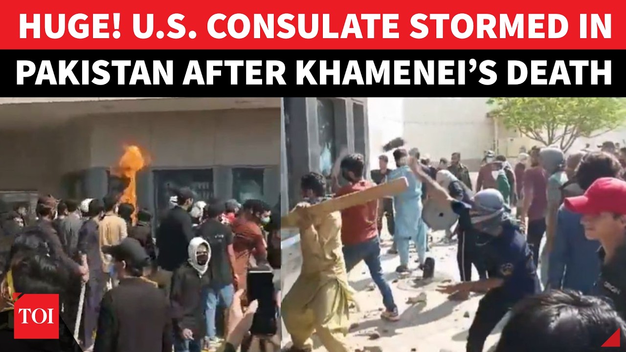 On Cam: Pakistan In FLAMES, U.S. Consulate ATTACKED; Several Casualties After Khamenei Assassination