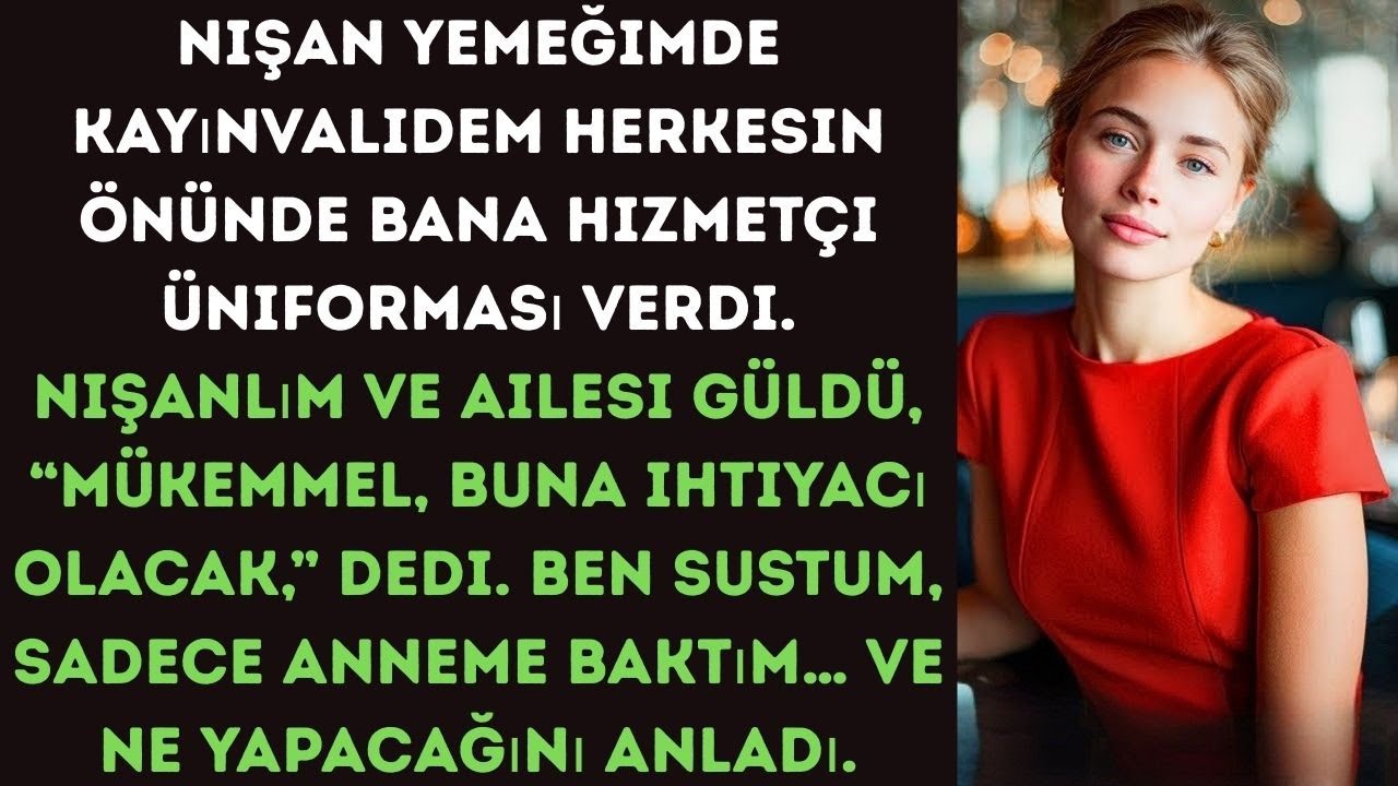 “Kayınvalidem bana düğün hediyesi olarak bir hizmetçi üniforması verdi. Annem bunu görünce…”