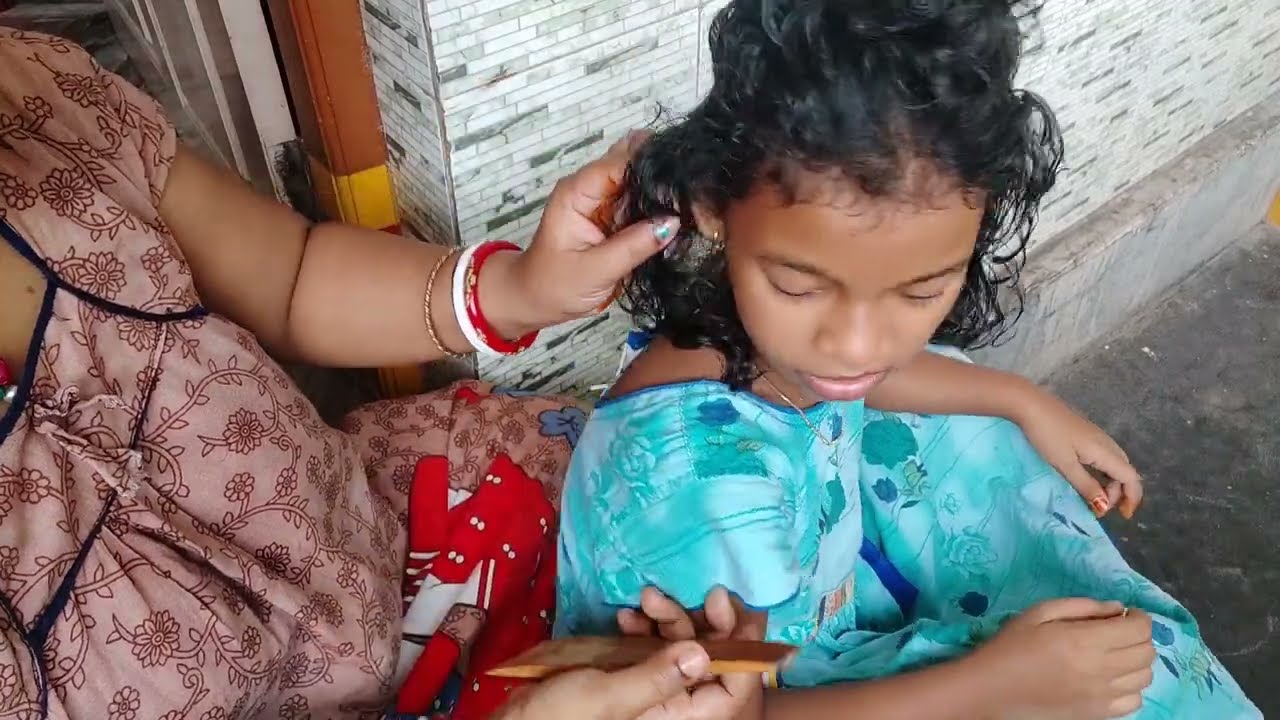 wood combing|| nitpicking ||ASMR vlog #family_maja