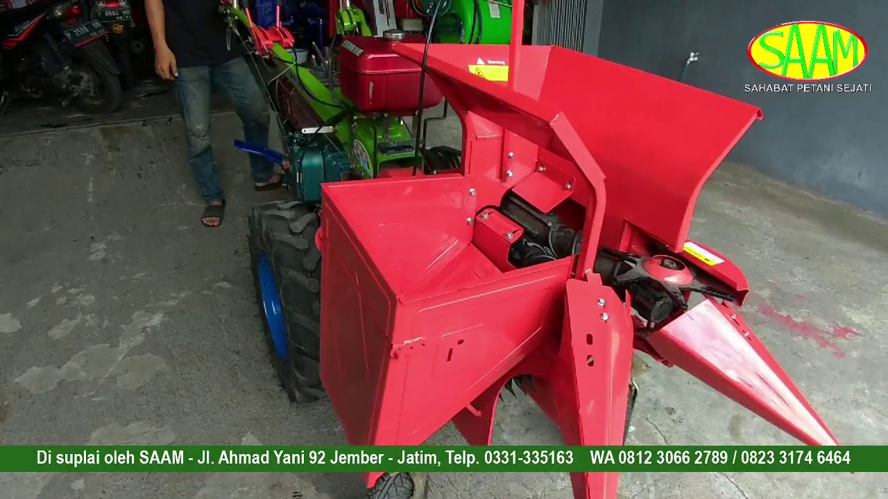 Alat Mesin Panen Jagung Berbasis Traktor Roda 2, Penggerak di Belakang