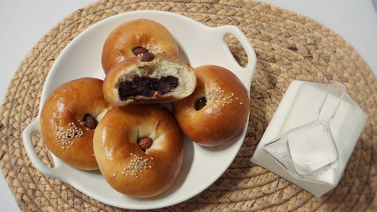 Sweet Red Bean Bun 단팥빵 만들기 전문점 스타일 : 베이킹로시