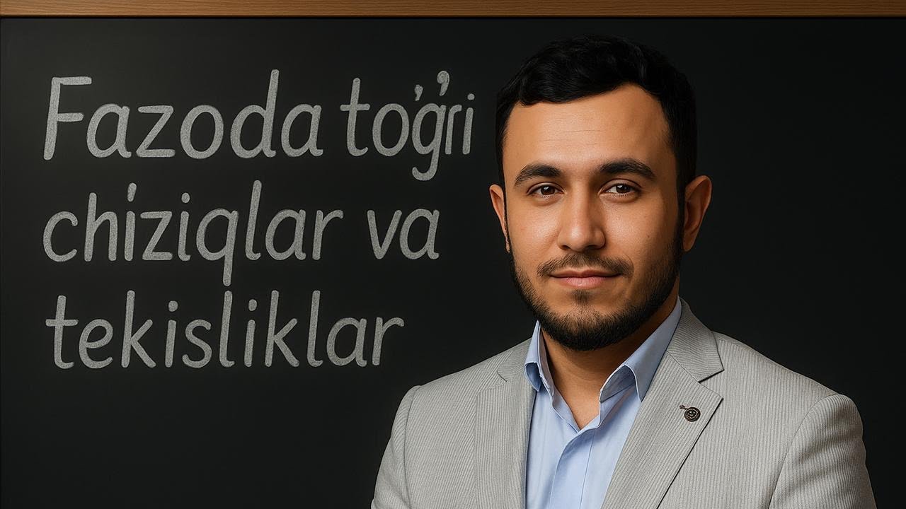 Fazoda to’g’ri chiziqlar va tekisliklar