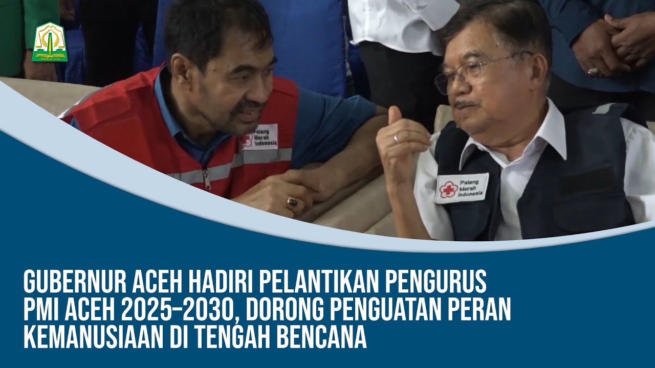 Gubernur Aceh Hadiri Pelantikan Pengurus PMI Aceh 2025–2030
