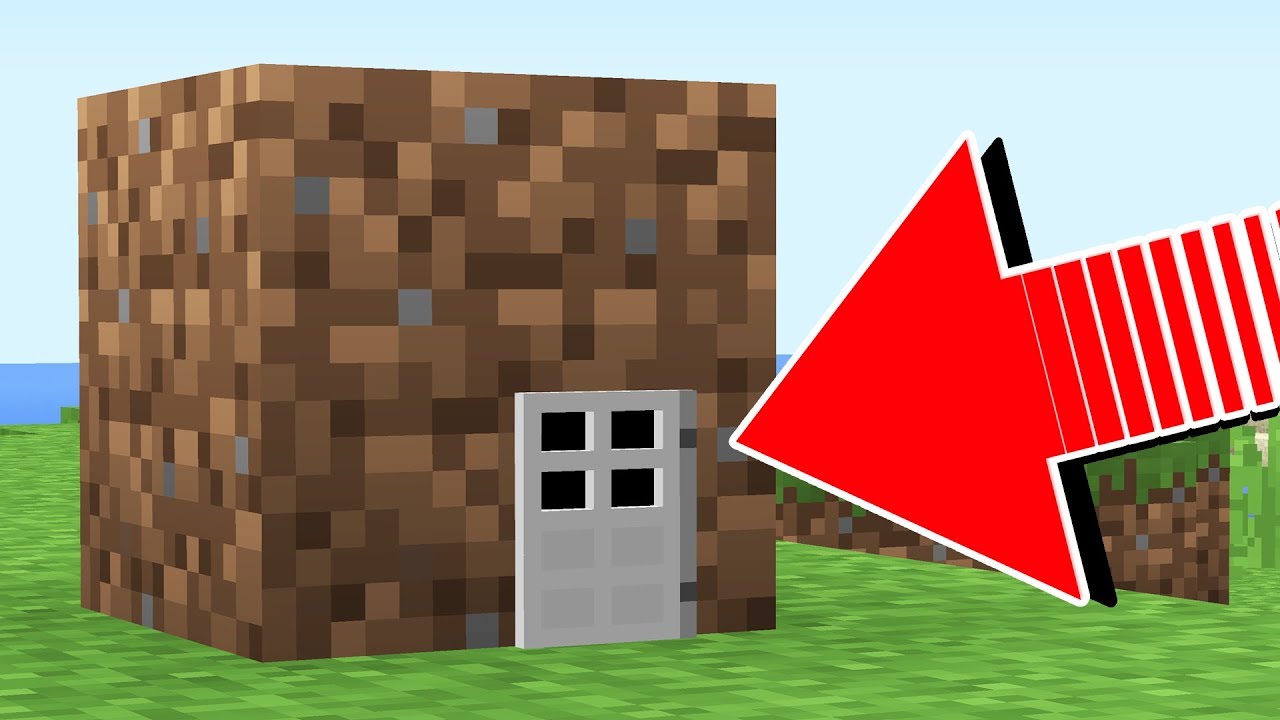 HOW TO LIVE INSIDE A DIRT BLOCK IN MINECRAFT!