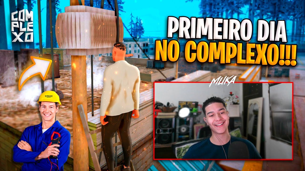 PRIMEIRO DIA NO COMPLEXO RP! MELHOR SERVIDOR DE MTA/FIVEM! *trabalhando de eletricista* - GTA MTA RP