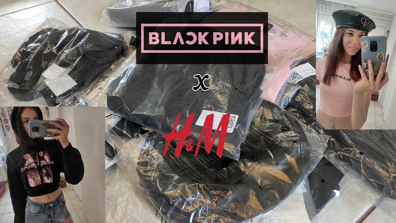 ♡ BLACKPINK x H&M Collaboration Merch Unboxing and Try-on Haul ♡