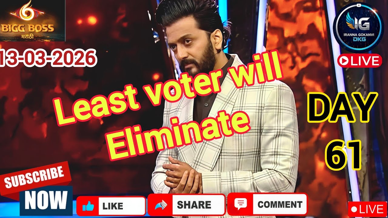 Результаты голосования 6-го сезона Bigg Boss Marathi! 13 марта 2026 г., 9:00 #jiohotstar #biggbos...